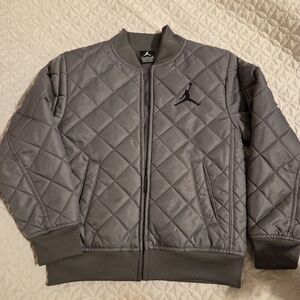 Youth Jordan Quilted Bomber Jacket SZ M 10-12
